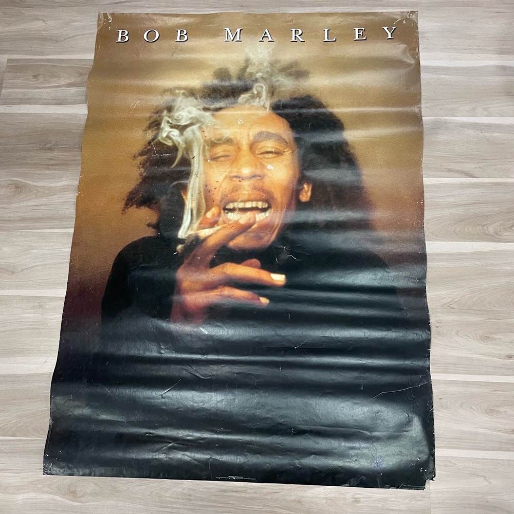 GIANT Bob Marley Poster with Smoky Design